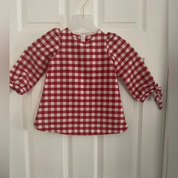 Bailey Boys Classics - Red and White Gingham Tunic Dress 2T. Holiday Pictures - Picture 1 of 6